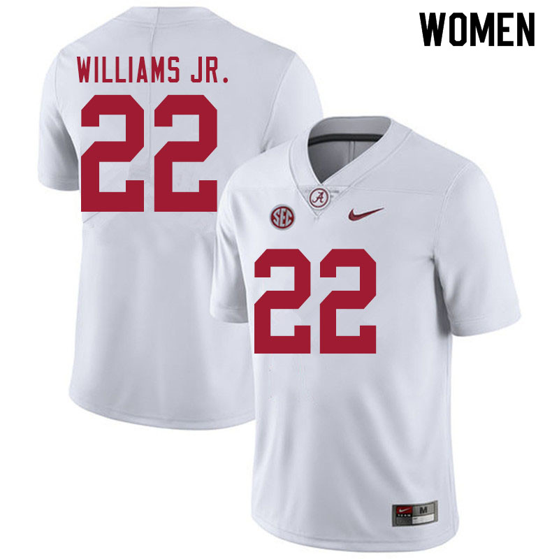 Alabama Crimson Tide Women's Ronald Williams Jr. #22 White NCAA Nike Authentic Stitched 2020 College Football Jersey TV16U07JA